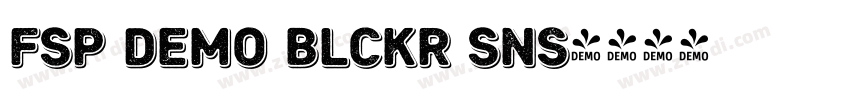 FSP DEMO Blckr Sns字体转换 FSP DEMO Blckr Sns字体转换